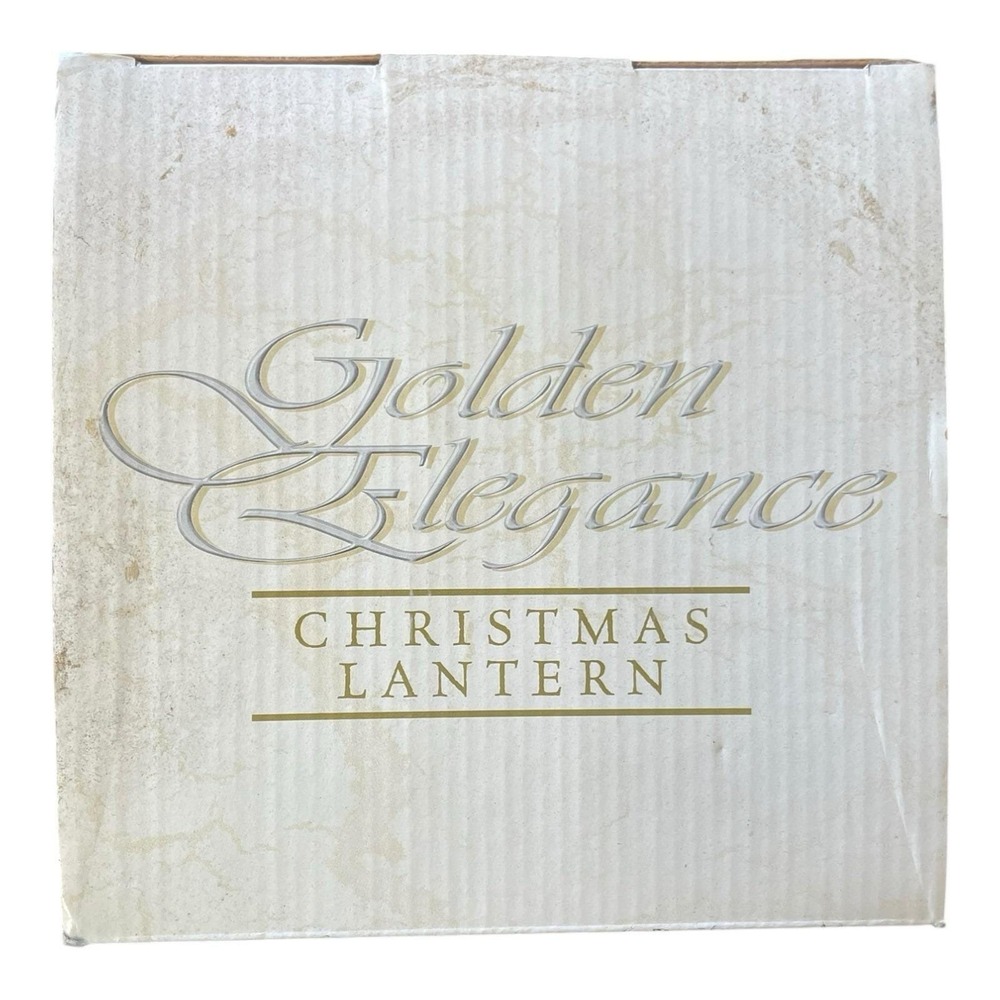 NCE Golden Elegance 9" Christmas Lantern - Picture 7 of 8